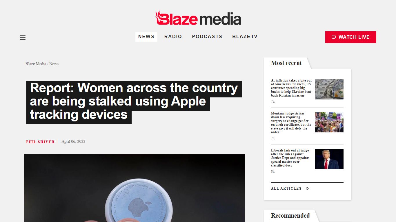 Report: Women across the country are being stalked using ... - TheBlaze
